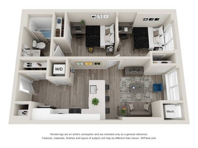 Maple (Shared) Floor plan