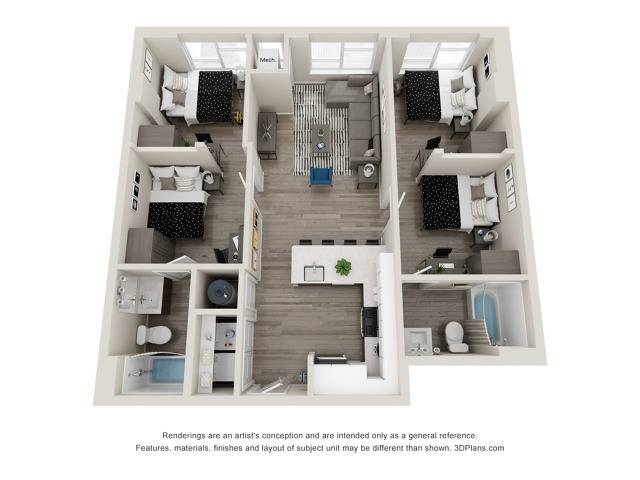 Redbud (Shared - Large) Floor plan